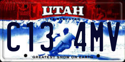 UT license plate C134MV