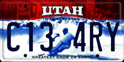 UT license plate C134RY