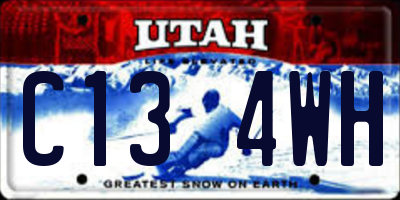 UT license plate C134WH