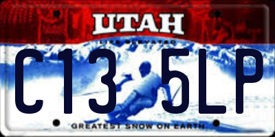 UT license plate C135LP