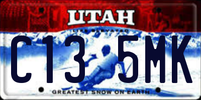 UT license plate C135MK