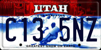 UT license plate C135NZ