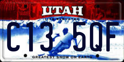 UT license plate C135QF