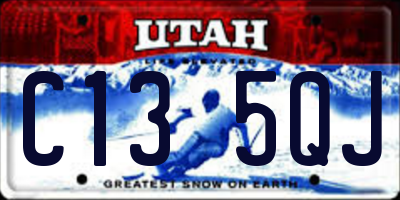 UT license plate C135QJ