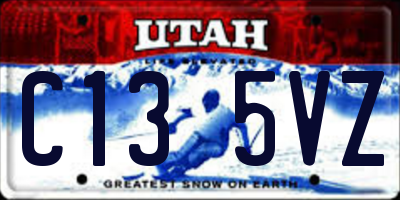 UT license plate C135VZ