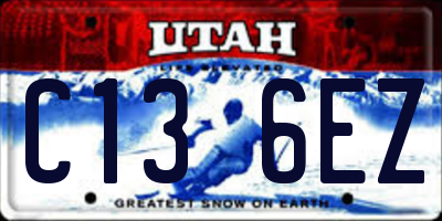 UT license plate C136EZ