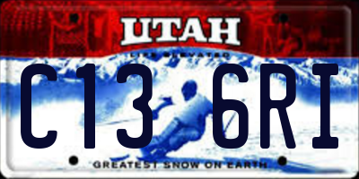 UT license plate C136RI