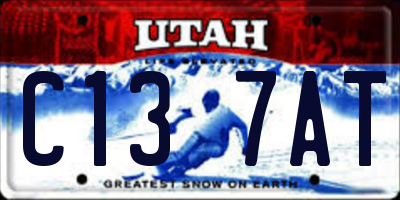 UT license plate C137AT