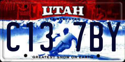 UT license plate C137BY