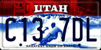UT license plate C137DL