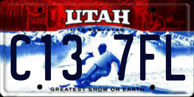 UT license plate C137FL