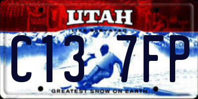 UT license plate C137FP