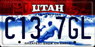 UT license plate C137GL
