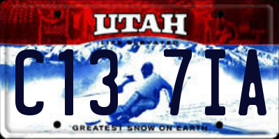 UT license plate C137IA