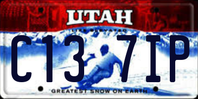 UT license plate C137IP