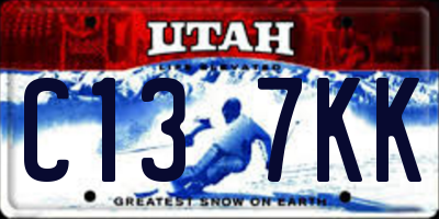 UT license plate C137KK