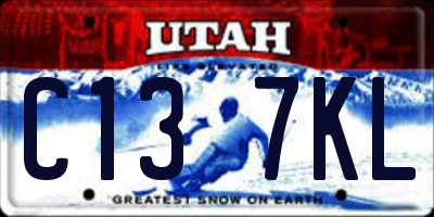 UT license plate C137KL