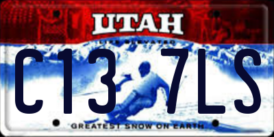 UT license plate C137LS
