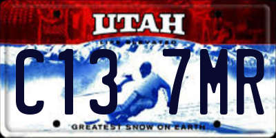UT license plate C137MR