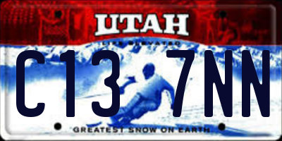 UT license plate C137NN