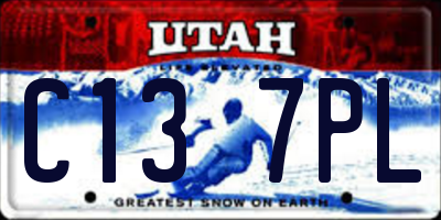 UT license plate C137PL