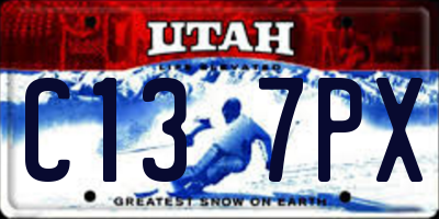 UT license plate C137PX
