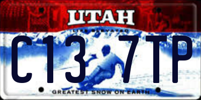 UT license plate C137TP