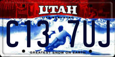 UT license plate C137UJ