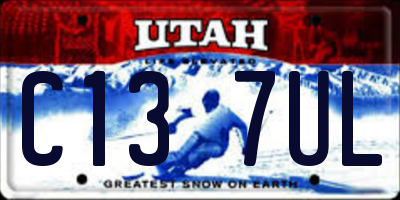 UT license plate C137UL
