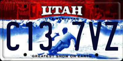 UT license plate C137VZ