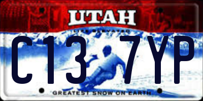 UT license plate C137YP