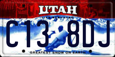 UT license plate C138DJ