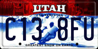 UT license plate C138FU