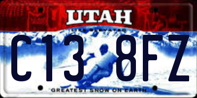 UT license plate C138FZ