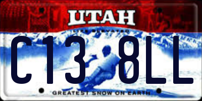 UT license plate C138LL