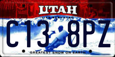 UT license plate C138PZ