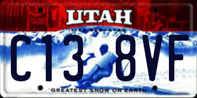 UT license plate C138VF