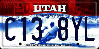 UT license plate C138YL