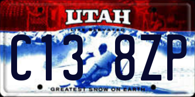 UT license plate C138ZP