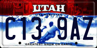 UT license plate C139AZ