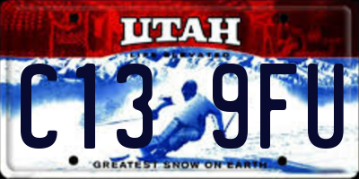 UT license plate C139FU