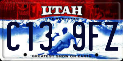 UT license plate C139FZ