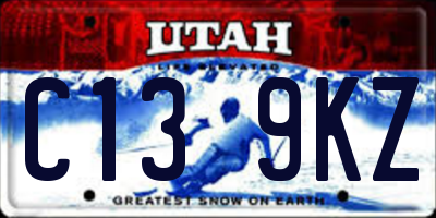 UT license plate C139KZ