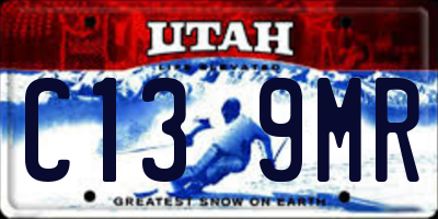 UT license plate C139MR