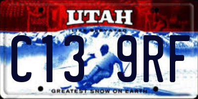 UT license plate C139RF