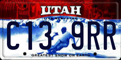 UT license plate C139RR