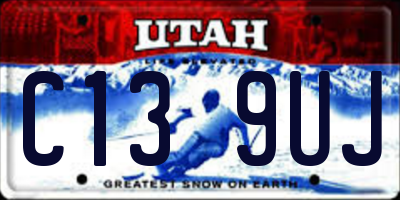 UT license plate C139UJ