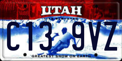 UT license plate C139VZ