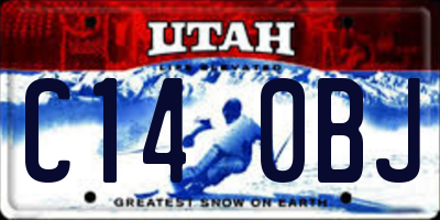 UT license plate C140BJ