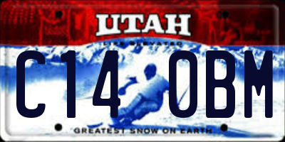UT license plate C140BM
